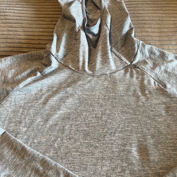 Nike Dri-Fit Women's Element  Running Hoodie Large Gray Cowl Neck Thumb Holes - Picture 4 of 10
